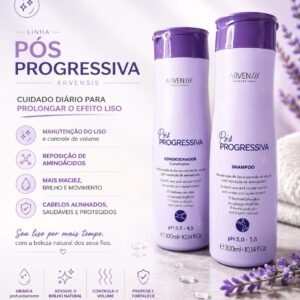 Arvensis - KIT Shampoo + Condicionador PÓS Progressiva 300ml
