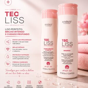 Arvensis - Kit Shampoo + Condicionador Tec Liss 300ml