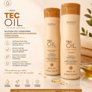 Arvensis - KIT Shampoo + Condicionador Tec Oil 300ml